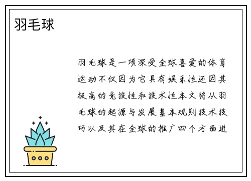 羽毛球